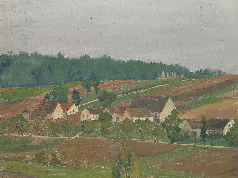 1879-Carl Müller - Vista su Gauendorf